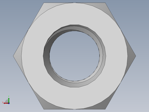 DIN 934 螺母-M10 Nut.SLDPRT后视缩略图