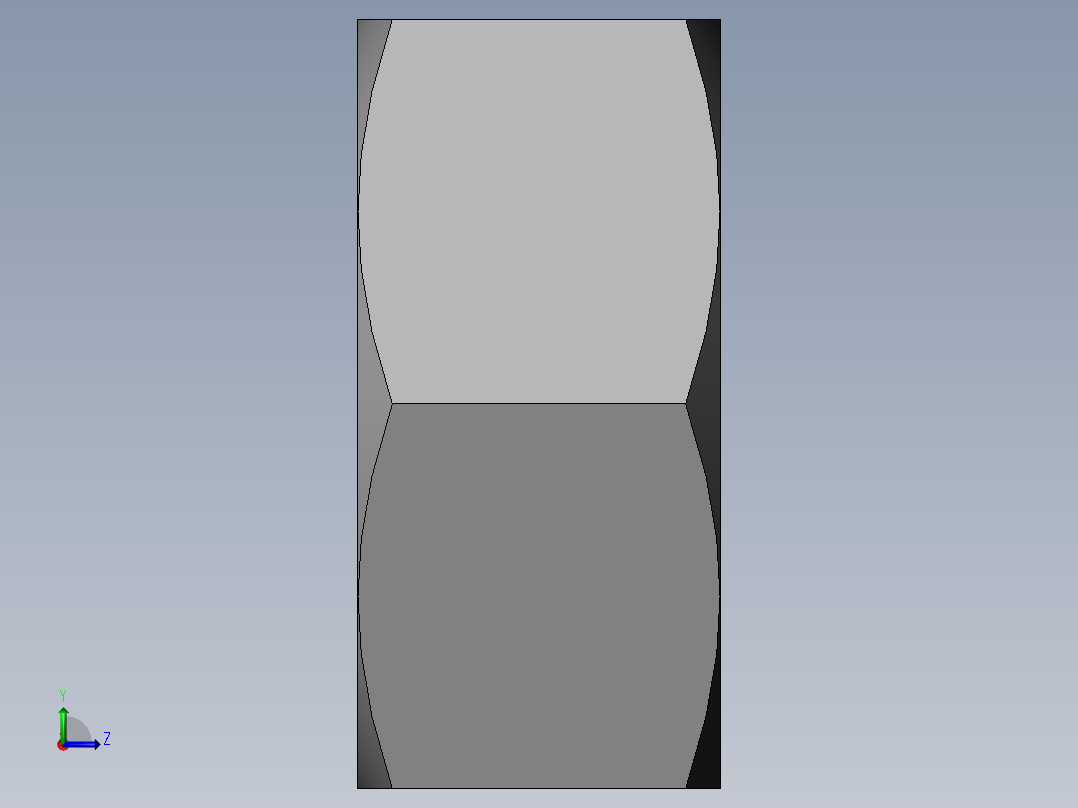 DIN 934 螺母-M10 Nut.SLDPRT左视图