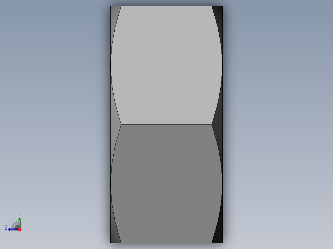 DIN 934 螺母-M10 Nut.SLDPRT右视图