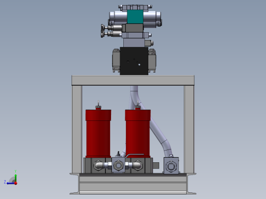 液压站阀台右视缩略图