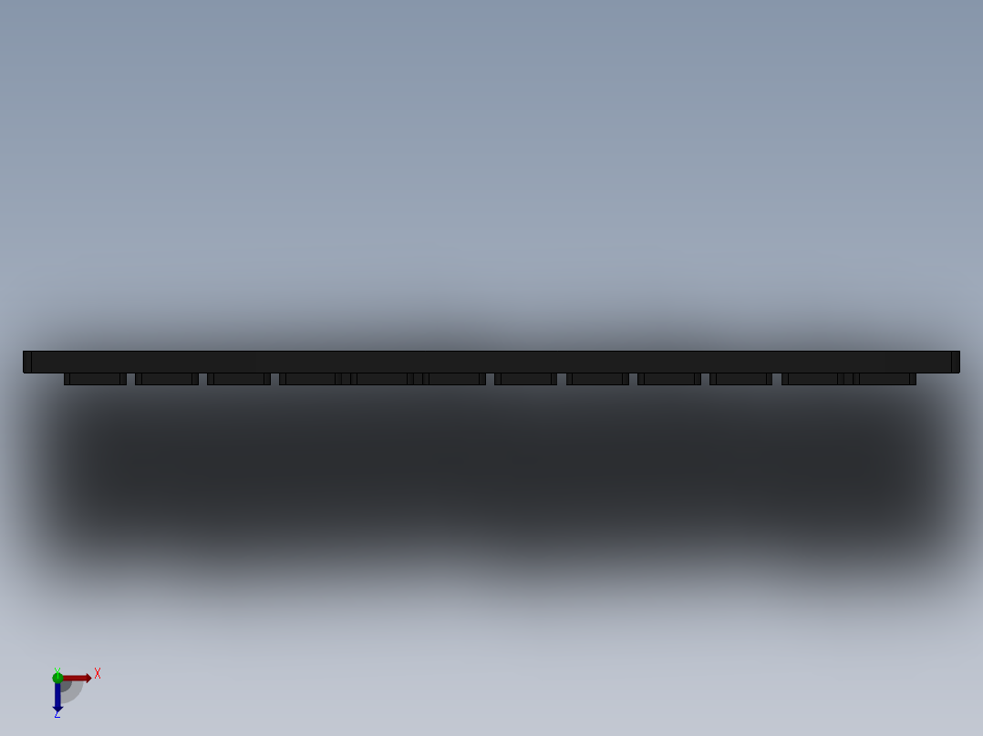 专用小键盘俯视图