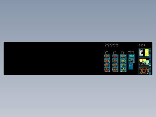 四层叠加别墅电气照明图