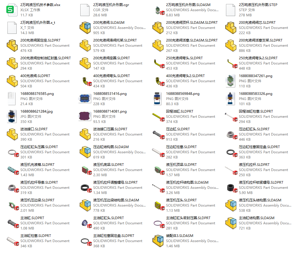 四柱液压机2万吨sw16可编辑