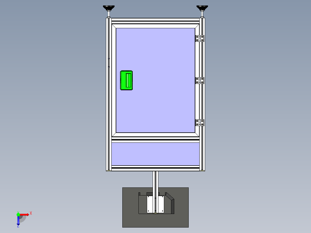 汽车保险丝固定件检测step俯视图