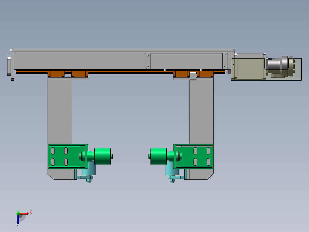 40自动对中机构1463920俯视图