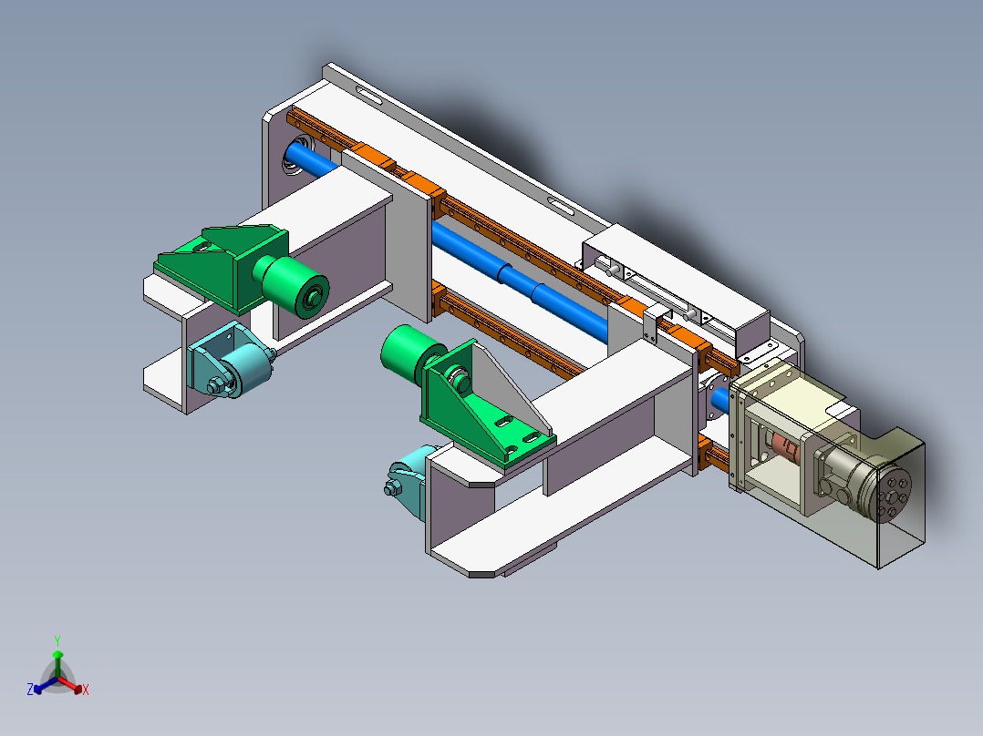 40自动对中机构1463920正等轴测图
