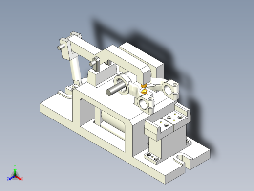 后钢板弹簧吊耳及夹具