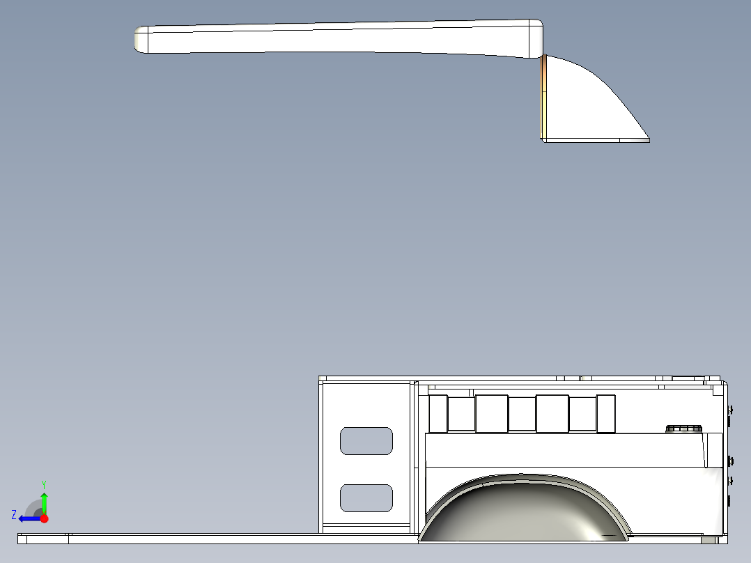 A3003591-小型厢式车布局右视图