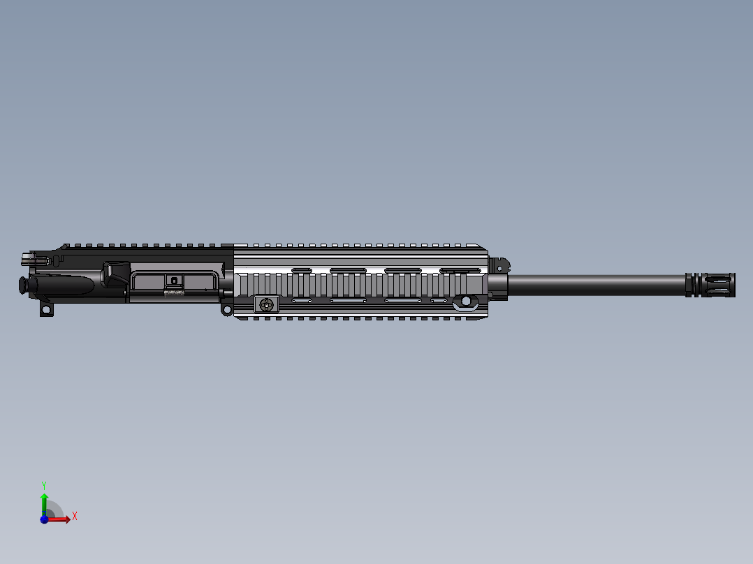 手枪左轮冲锋枪老式狙击步枪设计3D图纸mr556-4 2 STP SW UG X_T