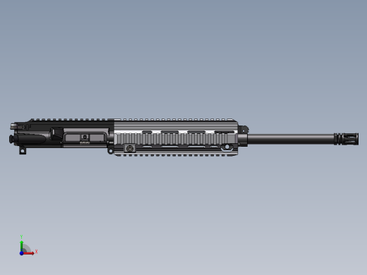 手枪左轮冲锋枪老式狙击步枪设计3D图纸mr556-4 2 STP SW UG X_T