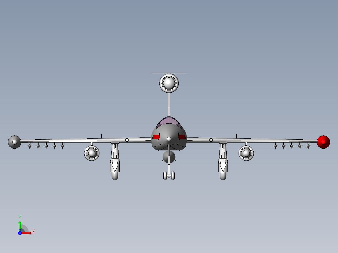 飞机模型前视图