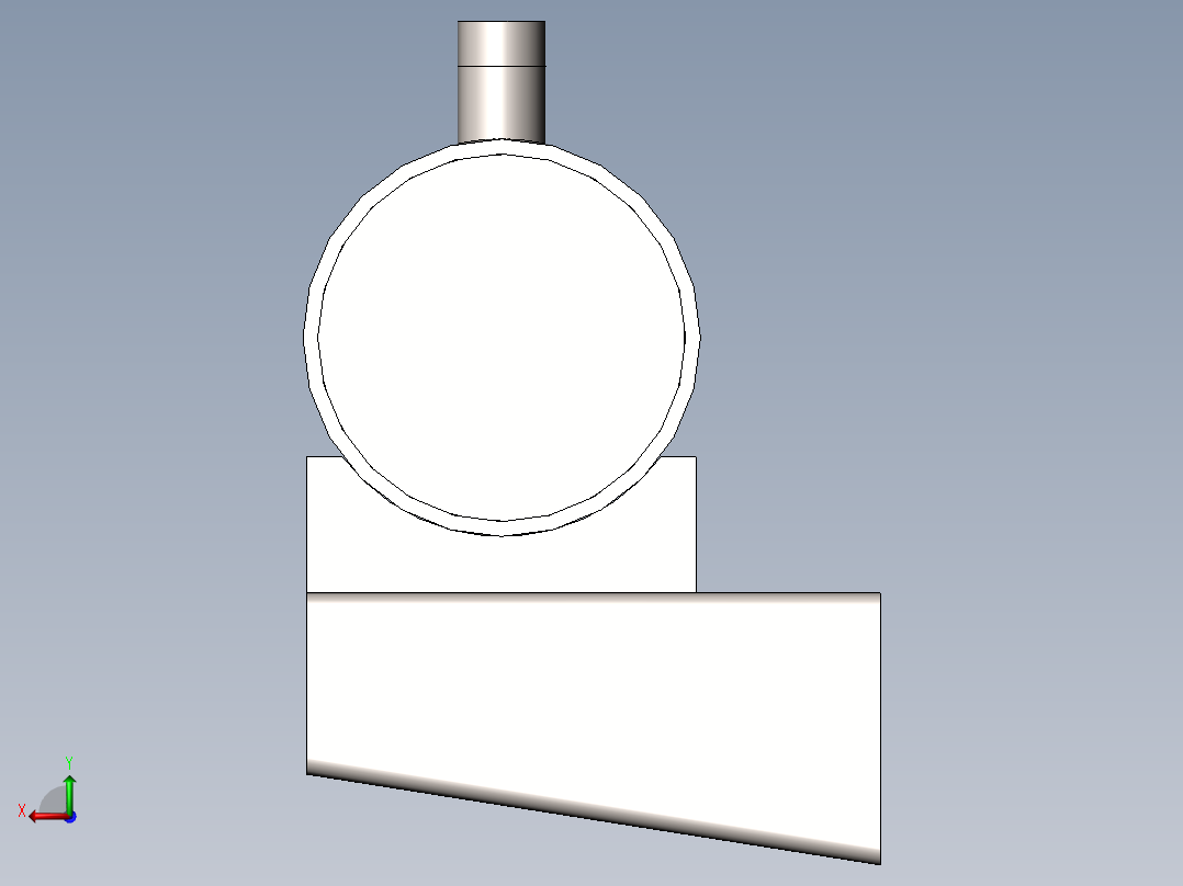 换向阀组后视图