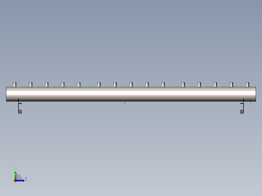 换向阀组左视图
