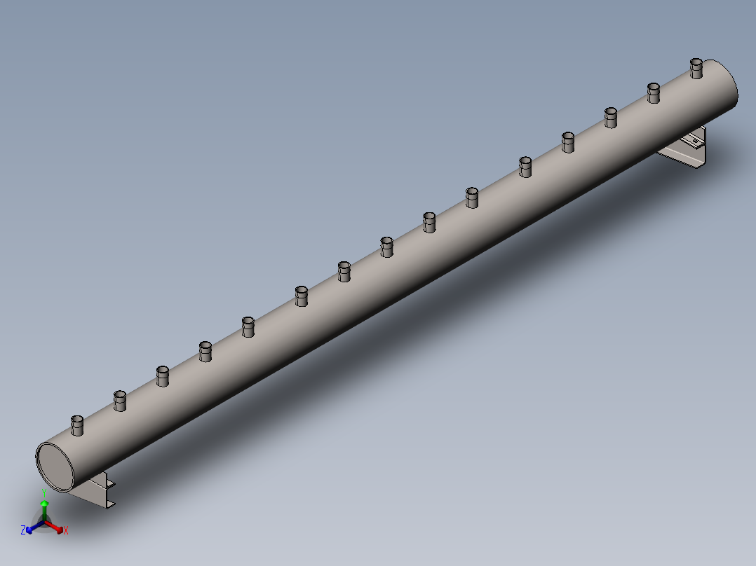 换向阀组正等轴测图