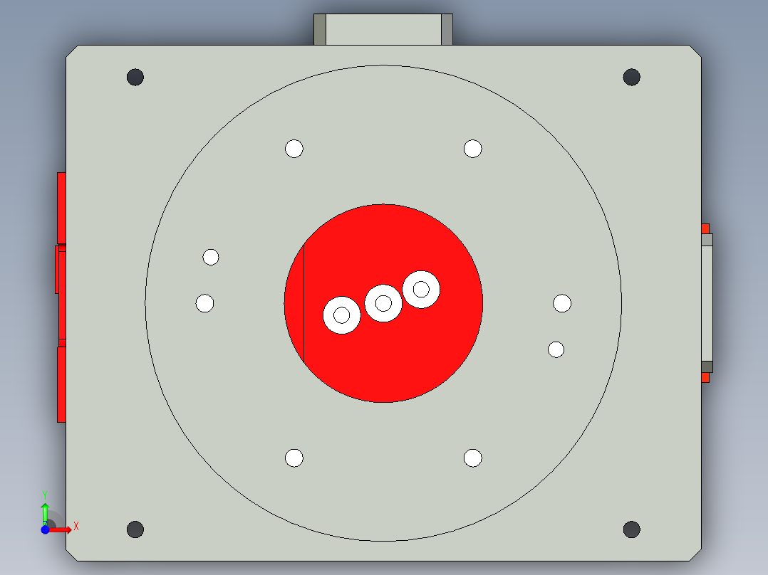3C手机定位载具前视图