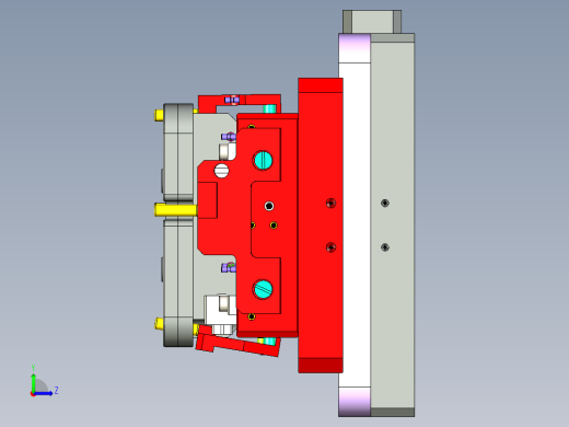 3C手机定位载具左视缩略图