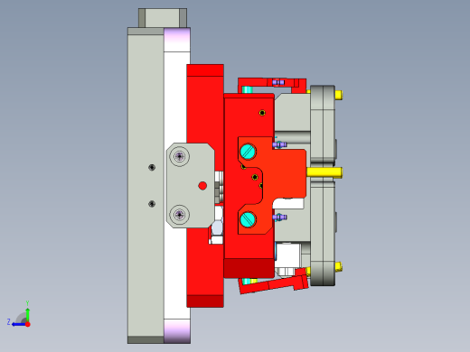 3C手机定位载具右视缩略图