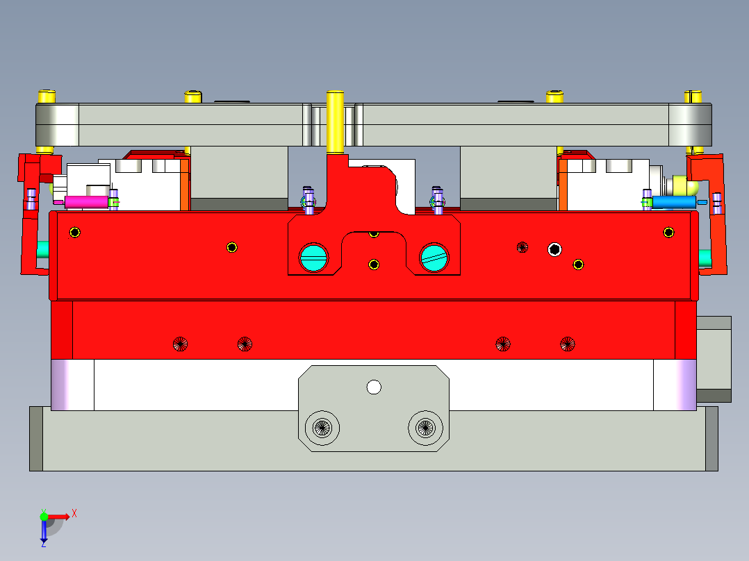 3C手机定位载具俯视图