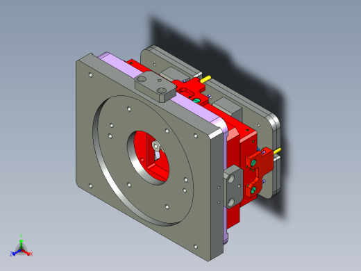 3C手机定位载具正等轴测缩略图