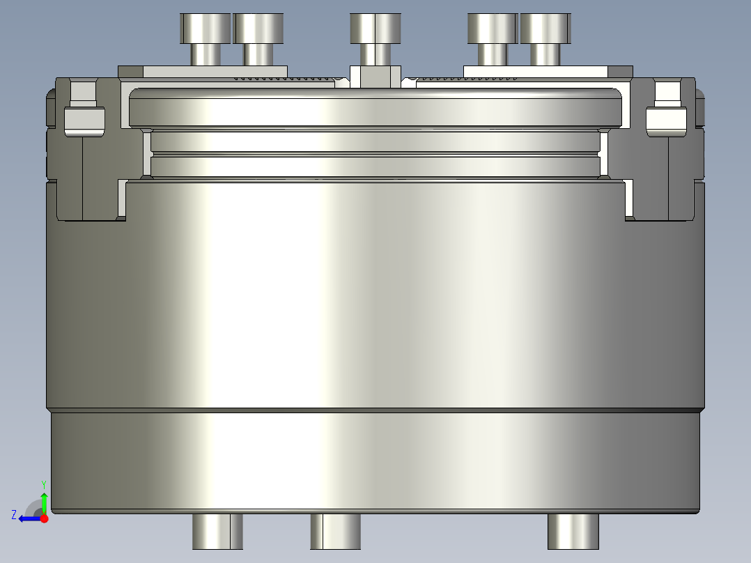 CNC车床三爪夹盘卡盘CNC车床三爪夹盘卡盘右视图