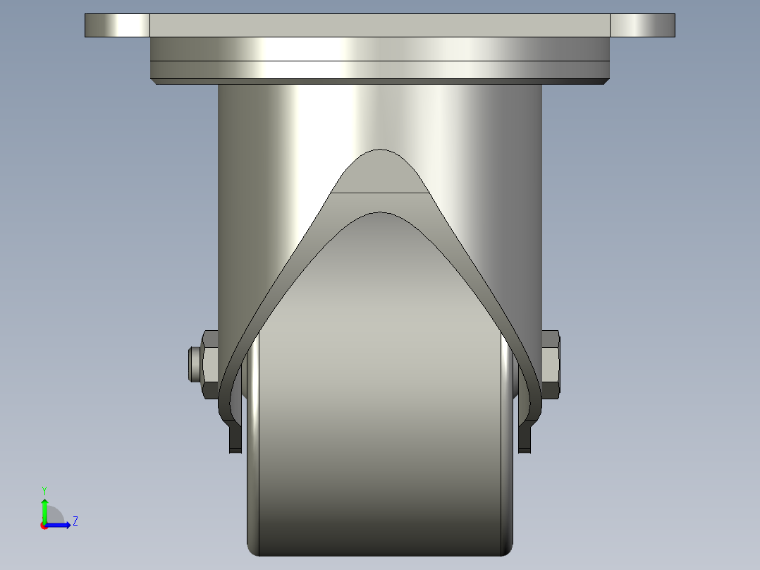 CSHN65-N重載型腳輪左视图
