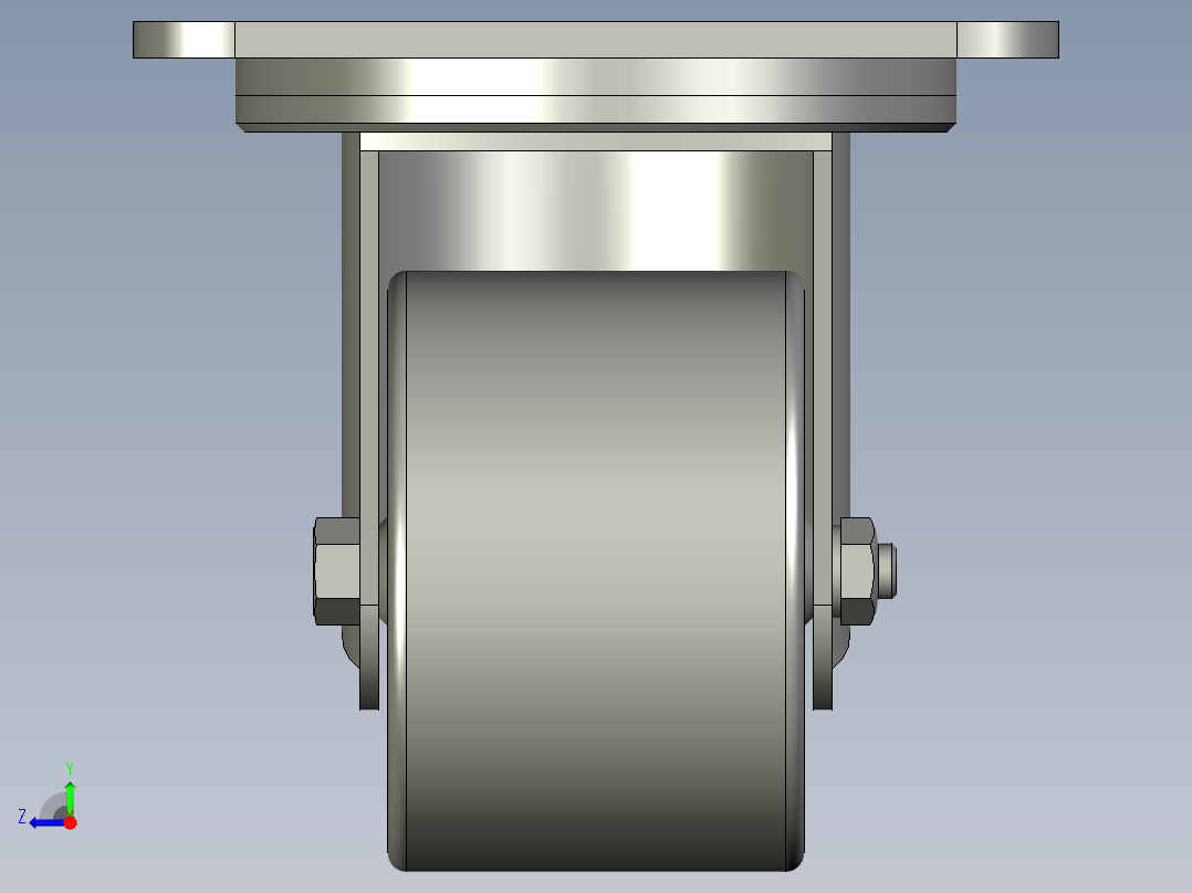 CSHN65-N重載型腳輪右视图