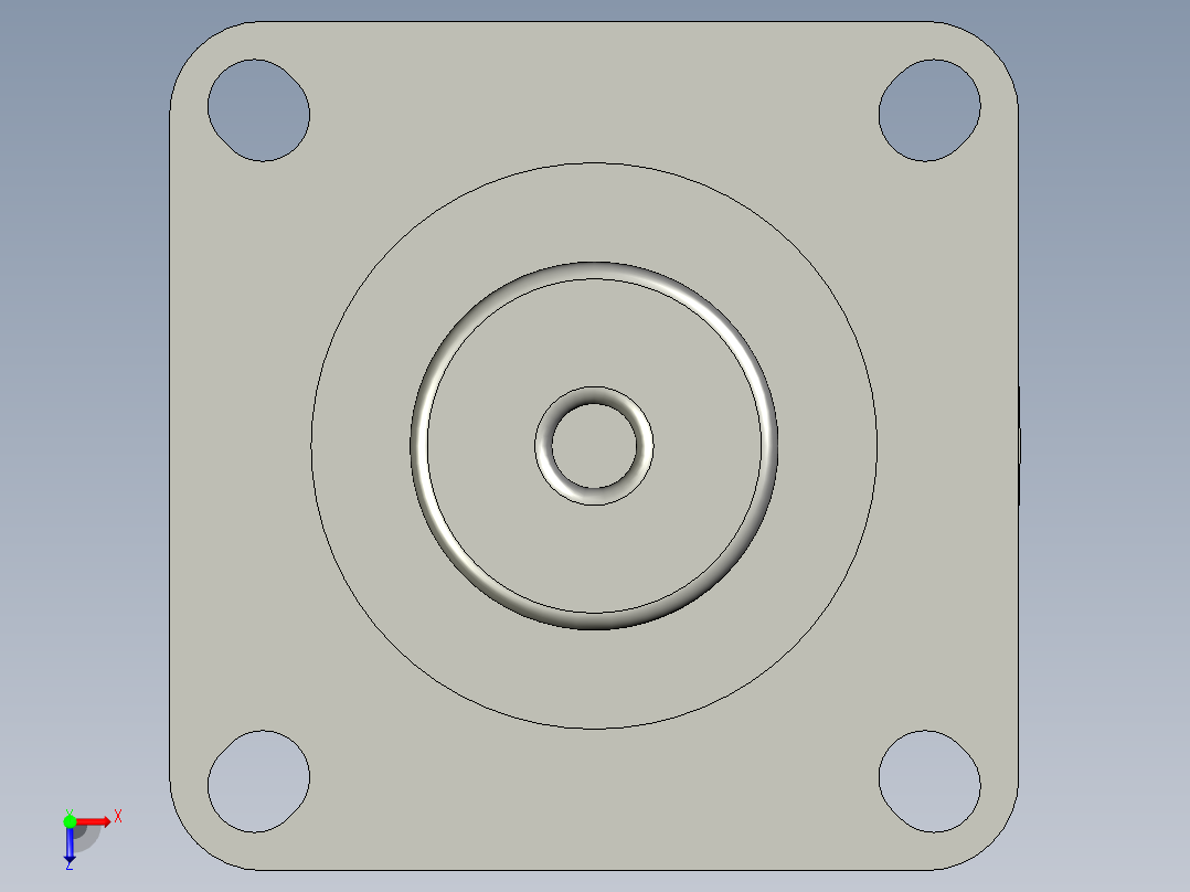 CSHN65-N重載型腳輪俯视图