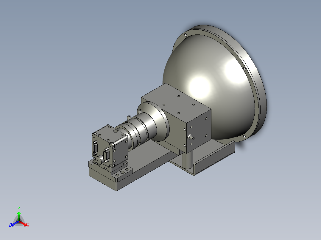 110100双光源相机组件-LXYC-BOSS正等轴测图