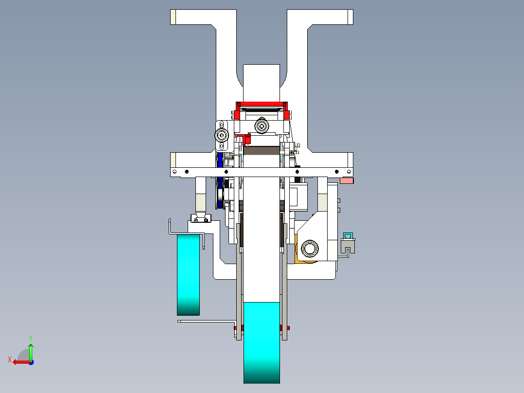 包装带自动放送机设计后视图