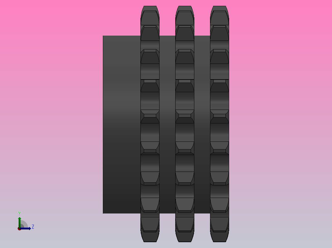 直孔链轮10B型_21-10B-3右视图