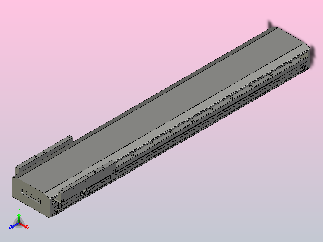 直驱直线电机轴TPA-LNP-230D-P33-L1140-C-1-3-C-10-N3(磁栅尺)正等轴测图