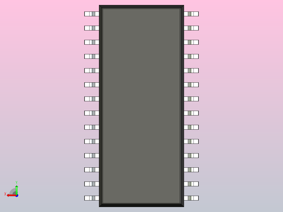 106x SOIC 封装（小外形集成电路）SOIC127P1032X265-28N后视图