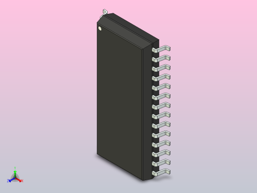 106x SOIC 封装（小外形集成电路）SOIC127P1032X265-28N正等轴测缩略图