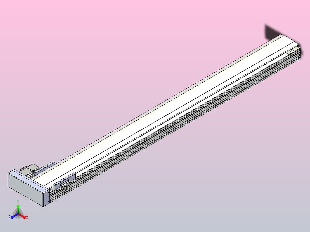 日规模组半封闭丝杆TPA-HNR-140D-2010C-L1350-ML-C-P40-N3主视图