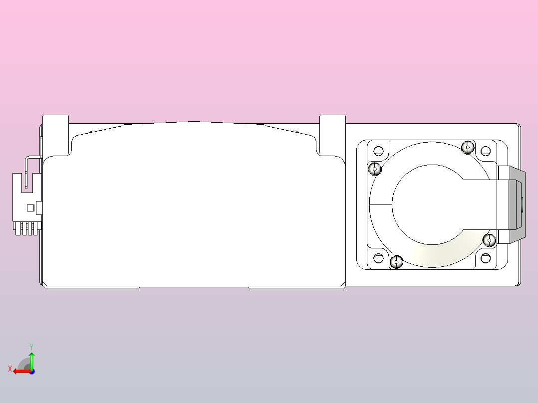 日规模组半封闭丝杆TPA-HNR-140D-2010C-L1350-ML-C-P40-N3后视图