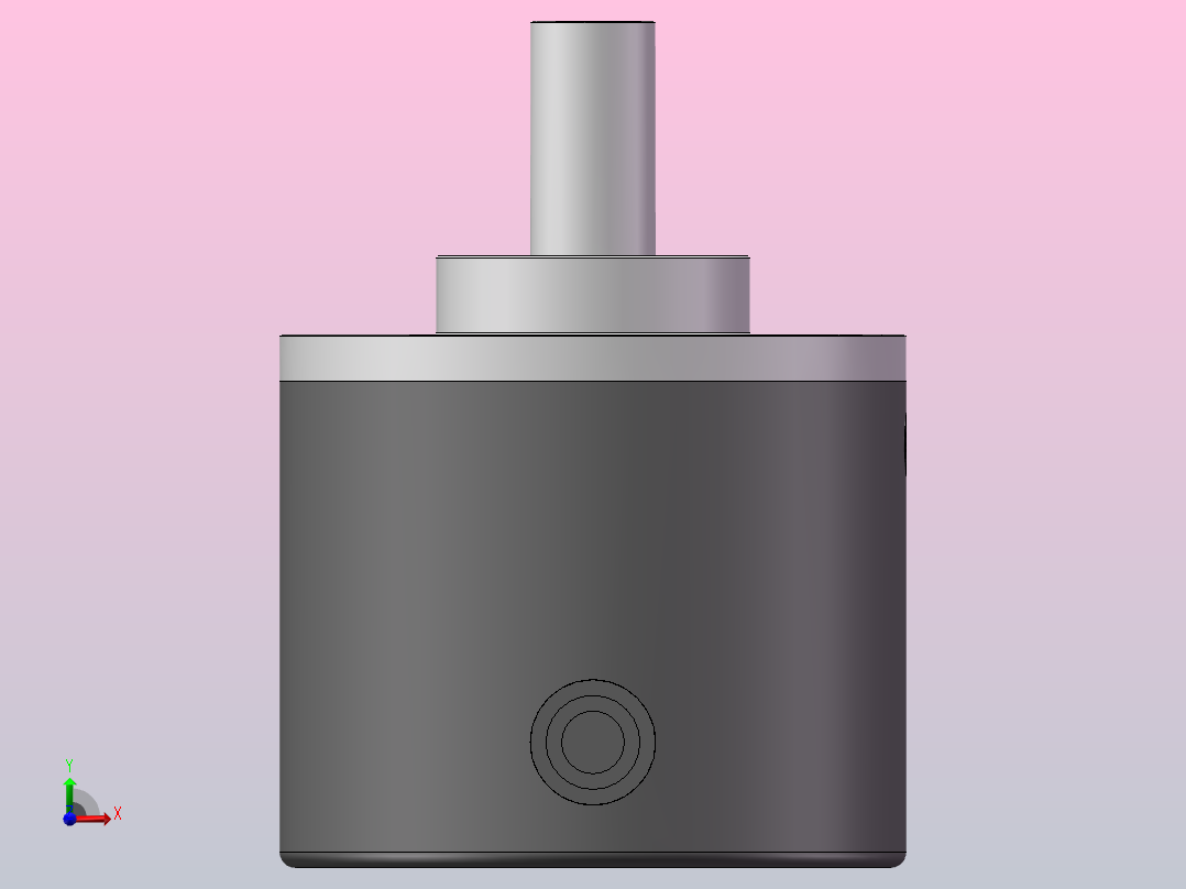 G40S系列旋转编码器[G40S系列-普通安装-轴径8]前视图