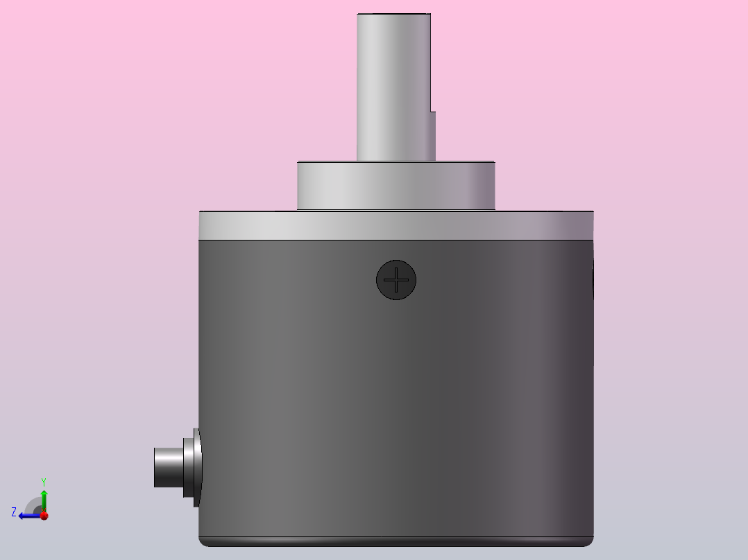 G40S系列旋转编码器[G40S系列-普通安装-轴径8]右视图