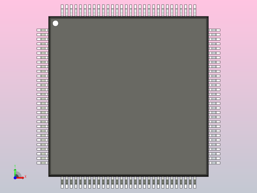 QFP 封装（四方扁平封装）QFP40P1600X1600X120-120N前视缩略图