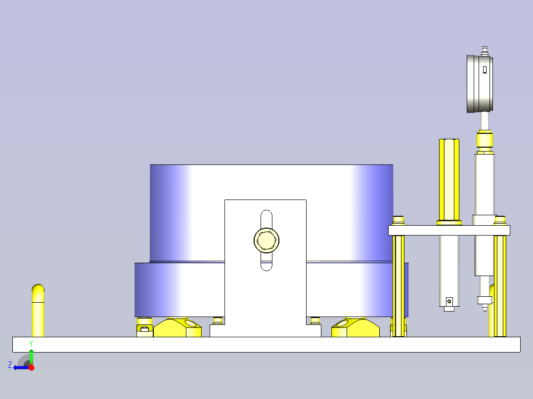 一款孔测定销3D图模型右视图