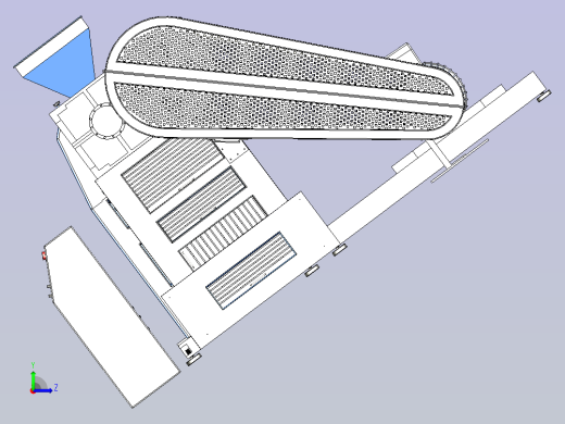 挤压机颗粒机3D图纸左视缩略图