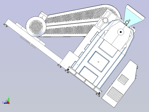 挤压机颗粒机3D图纸右视缩略图