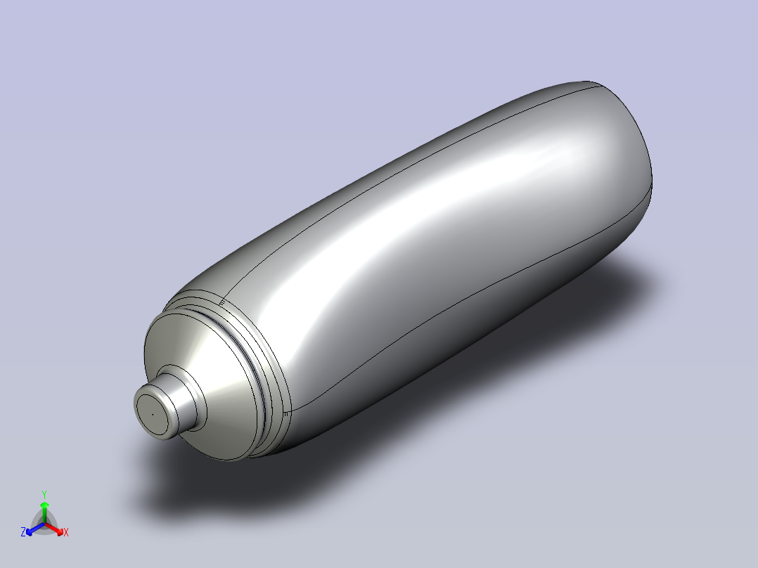 洗发水瓶 (20)正等轴测图