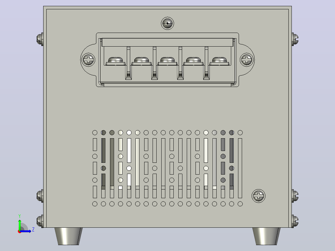JMB-250～300照明变压器三维模型 202012左视图