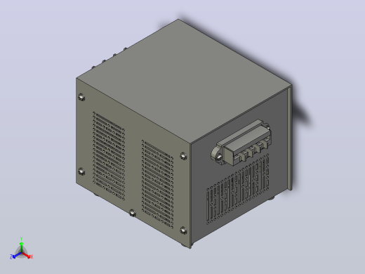 JMB-250～300照明变压器三维模型 202012正等轴测缩略图