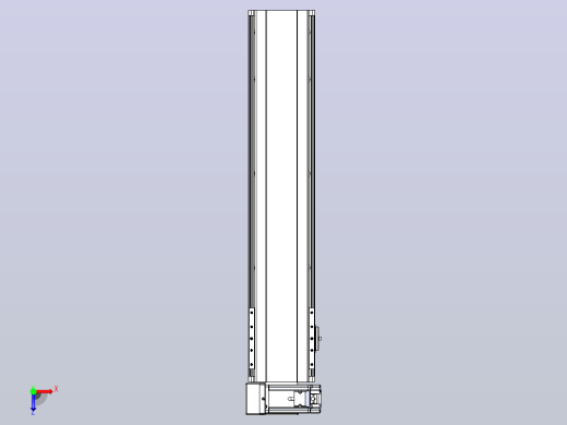 皮带直线轴半封闭可选导轨TPA-HNB-140D-120-L550-LU-C-P40-N3俯视缩略图