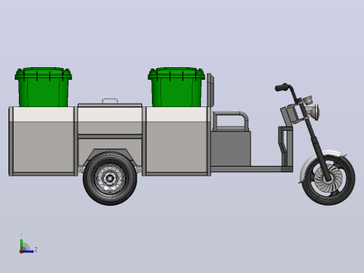 垃圾箱 垃圾处理设备tricycle-bin-1.snapshot-模型格式为 stp左视缩略图