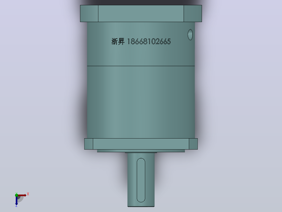 PLF160转180(孔输出)精密行星减速机[PLF160-4-S2-P2-40]俯视图