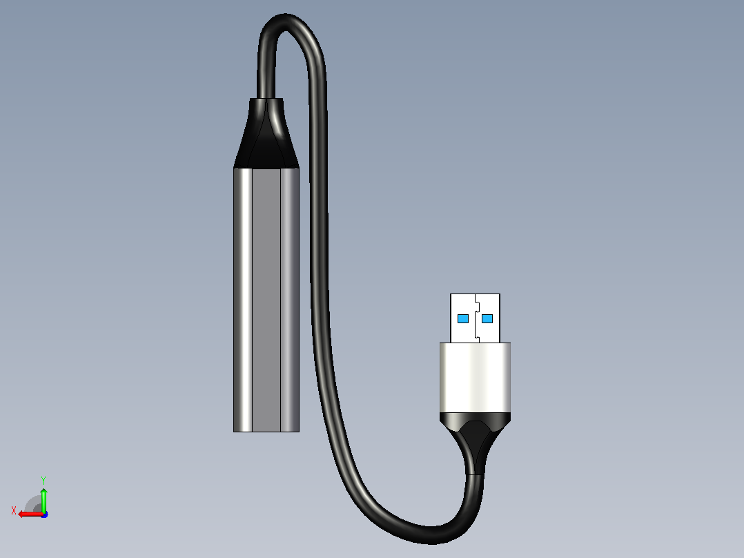 UGREEN USB 转以太网适配器后视图