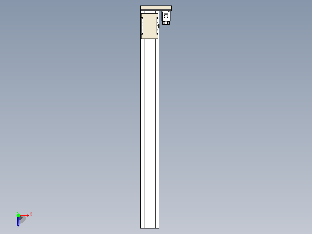 滚珠丝杠直线轴带导轨全封闭TPA-HCR-220D-3210C-L2200-ML-Y-P1K-N3俯视图
