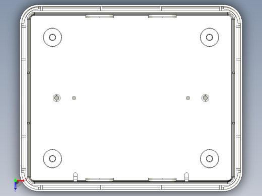 NX8-8&amp;暗装式配电箱(箱体)三维模型202307俯视缩略图